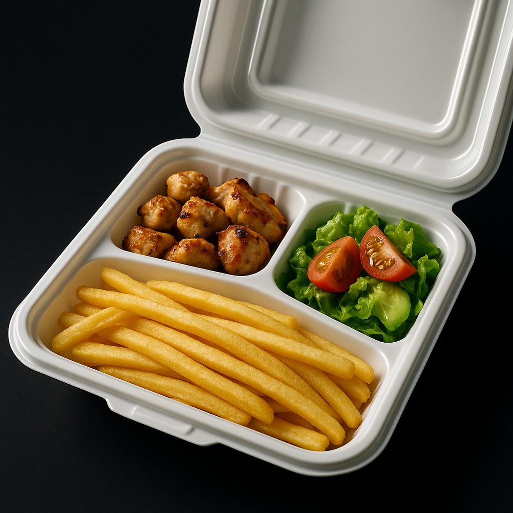 MFPP Menu Box 3-Vaks Wit 1650ml