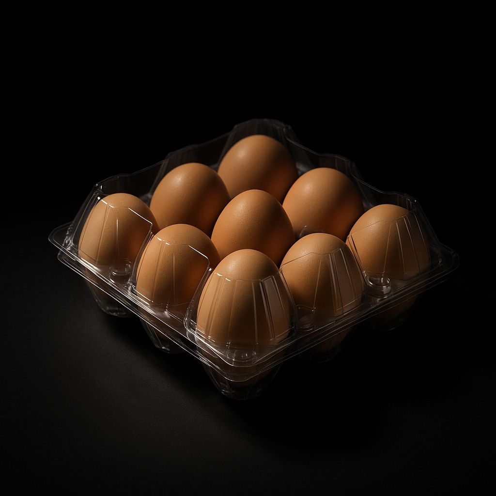 PET Eierschaal 9 stuks