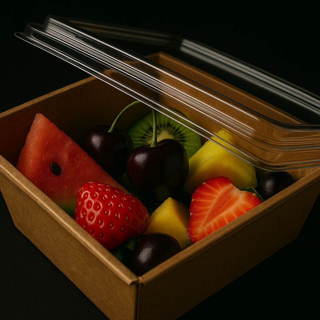 PET/Kraftpapier Fruitsalade Box 700ml