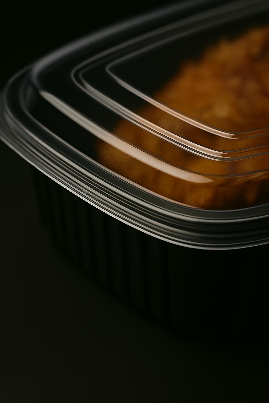 PP Menu Box 1-Vaks Zwart 1500ml