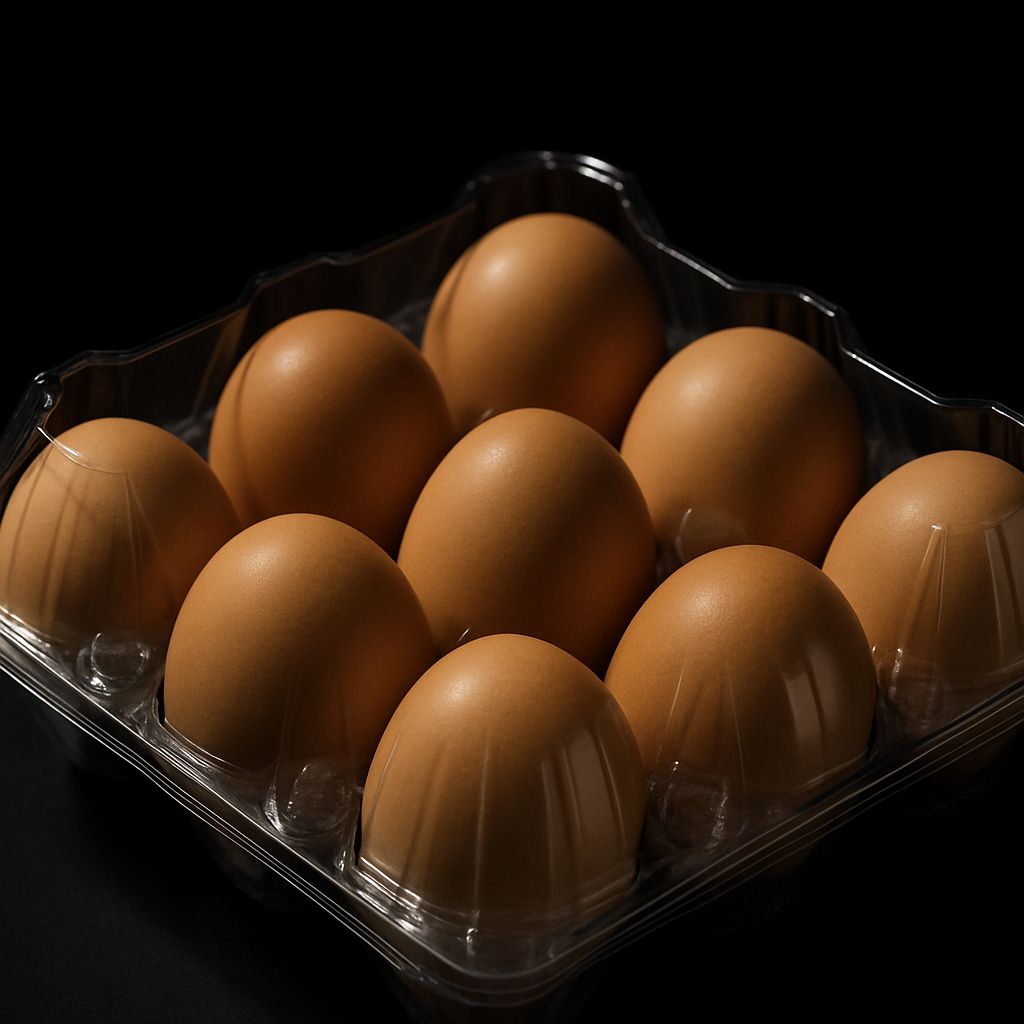 PET Eierschaal 9 stuks