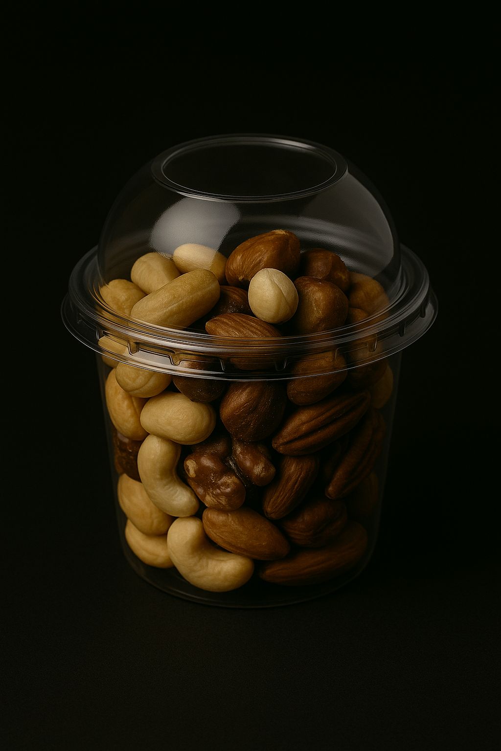 PET Noten Box Boldeksel 250ml