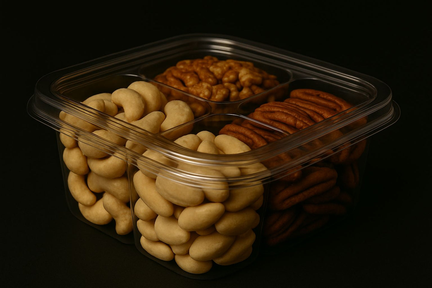 PET Noten Box 4-Vaks 600ml