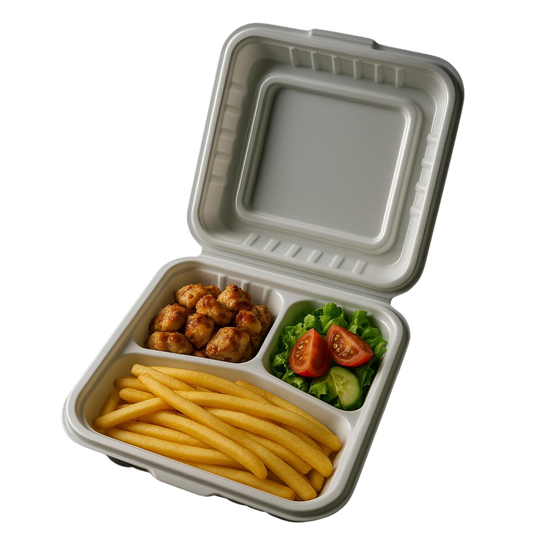 MFPP Menu Box 3-Vaks Wit 1650ml