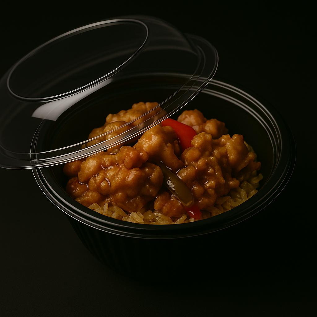 PP Menu Box 1-Vaks Zwart 1175ml