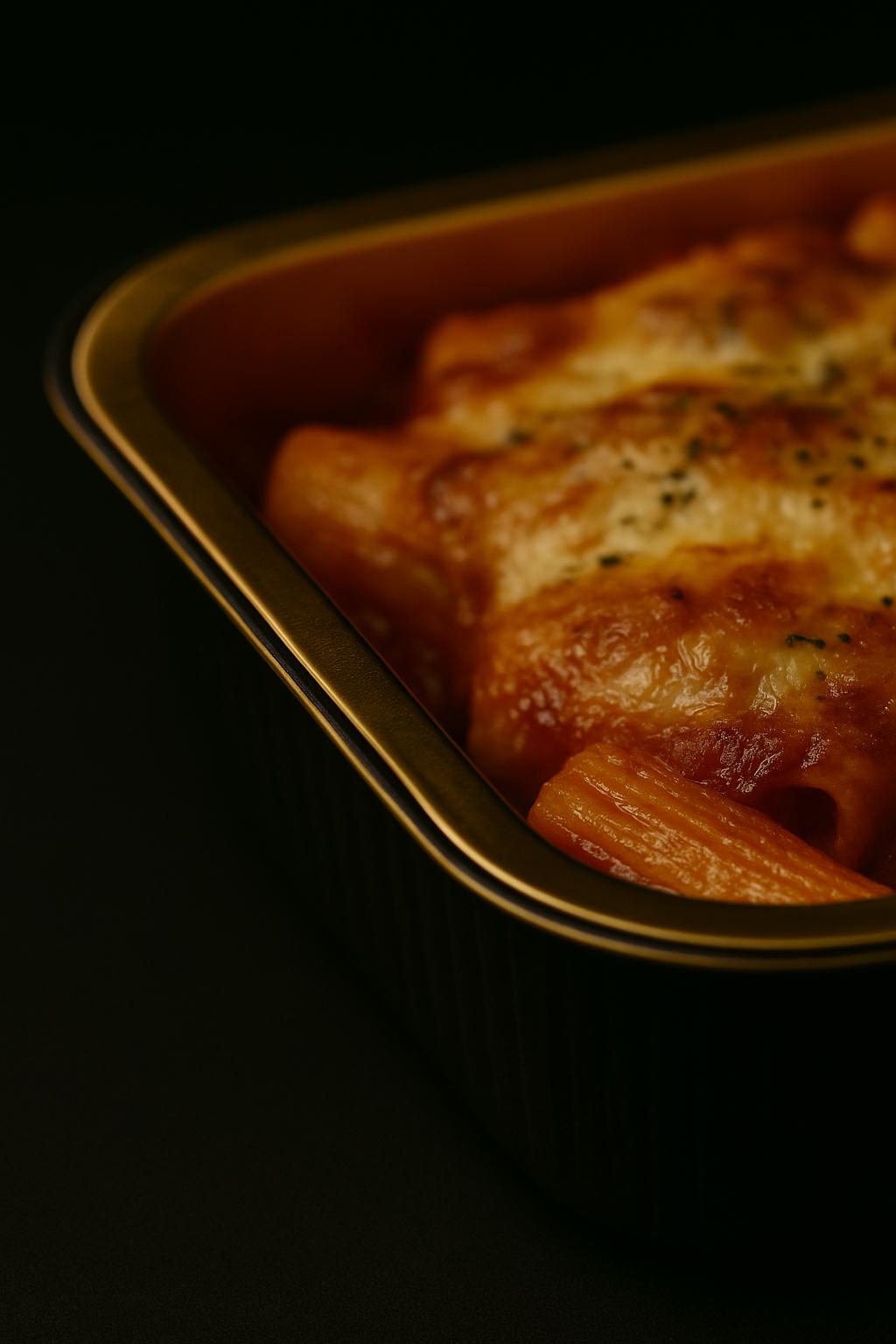 Aluminium Oven Schaal Goud/Zwart 750ml