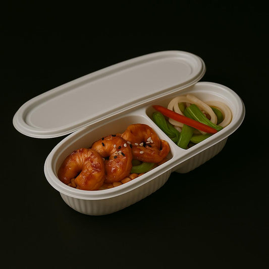 PP Menu Box 2-Vaks Wit 350ml